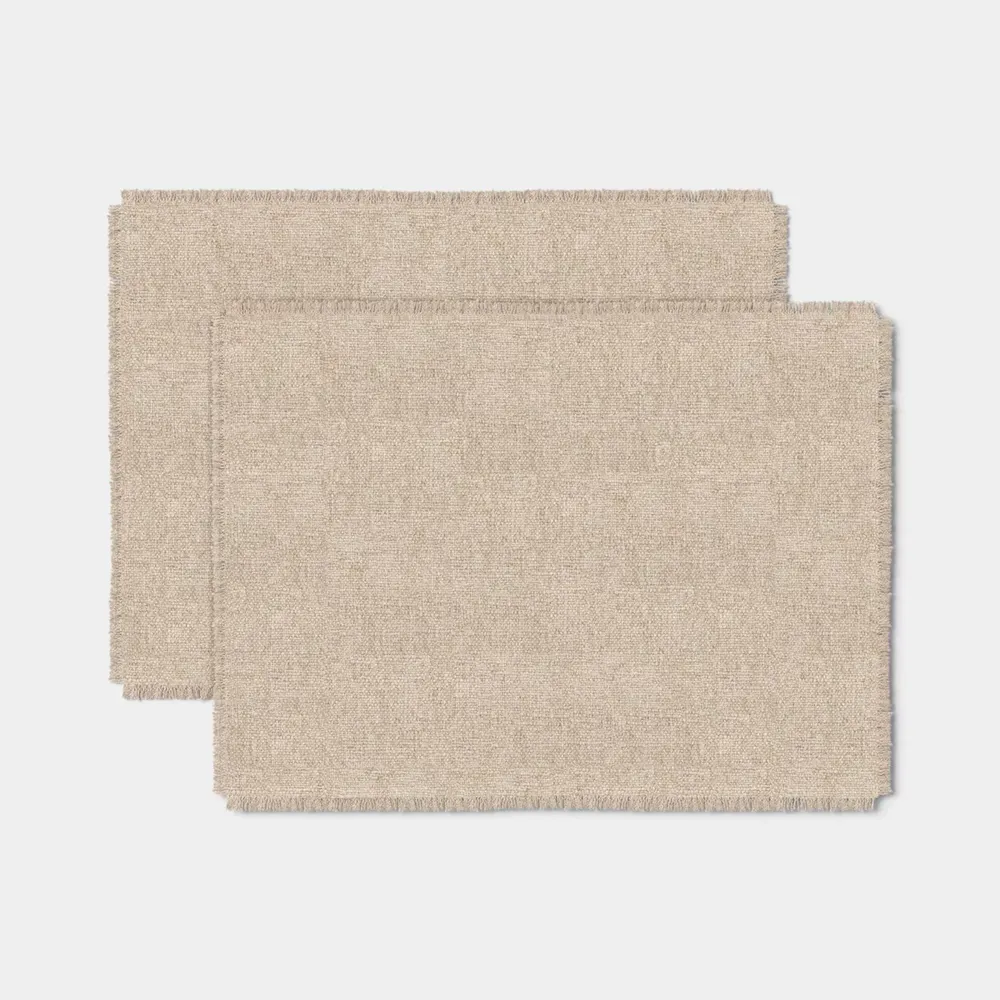 2pk Natural Woven Placemat - Threshold