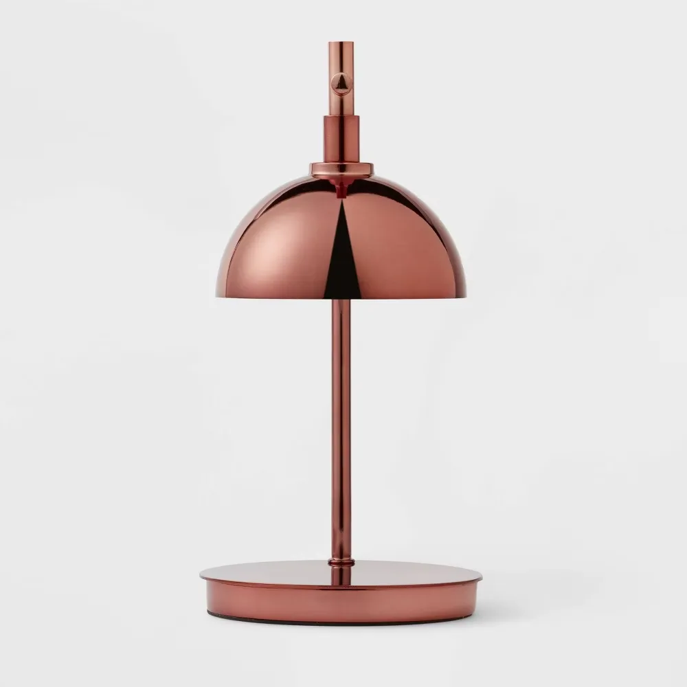 Round Shade Candle Lamp Warmer Rose Gold - Threshold